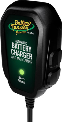 Junior 12V, 750mA Charger and Maintainer: Automatic 12V Powersports Battery Charger for Motorcycle, ATVs, and More - 021-0123