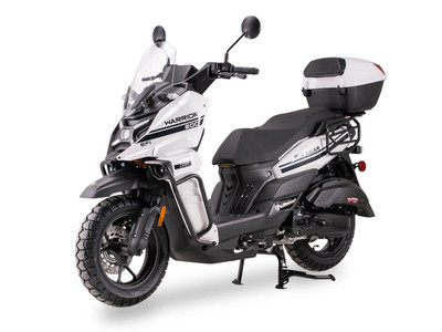 Ice Bear Warrior (PMZ200-1) 200cc EFI Scooter, GY6 Engine, 13" Alloy Rims, Dual Sport Tires, LED Lights, Trunk
