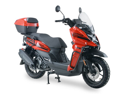 IceBear Warrior (PMZ200-1) 200cc EFI Scooter, GY6 Engine, 13" Alloy Rims, Dual Sport Tires, LED Lights, Trunk