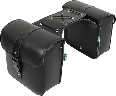 Pair Motorcycle Saddlebag Side Tool Bags Cycling Luggage Bag Waterproof Quick Release Buckles