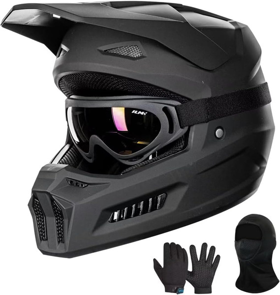 Youth Dirt Bike Helmet w/ Goggles & Gloves MT601Y | Txpowersports.com