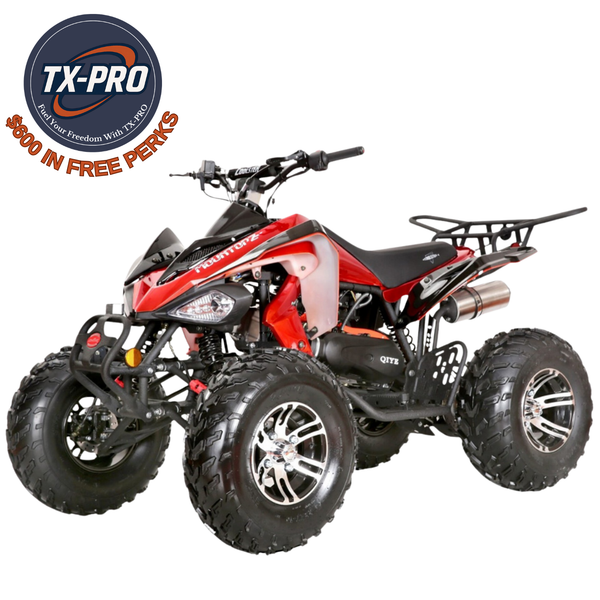 TX-PRO 3200S Sports Style Adult ATV, 168.9Cc, Alloy Rims - Delivered Assembled & Tested + $600 Free Perks