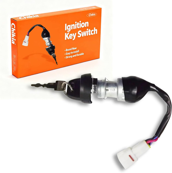 Hisun Ignition Key Switch 4 Wires（on The Dash） Replacement for Hisun UTV 400 500 700 800 Massimo MSU500 700,Axis 500 700,Coleman UT400,Bennche,Cub Cadet
