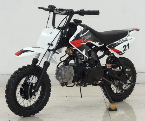 SOMAN オフロード ブラック/ホワイト XMOTO HX90S 90cc Kids Dirt Bike | Semi-Auto | TX PowerSports