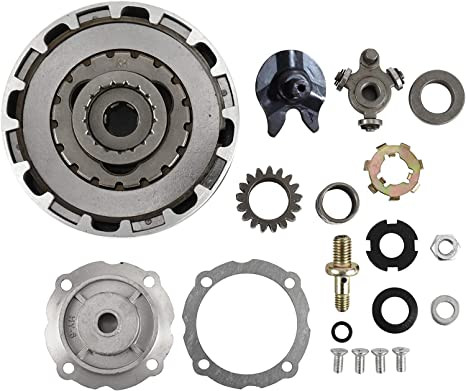 AuInLand Clutch Assembly 17 Teeth Fit For 50cc-125cc Engines