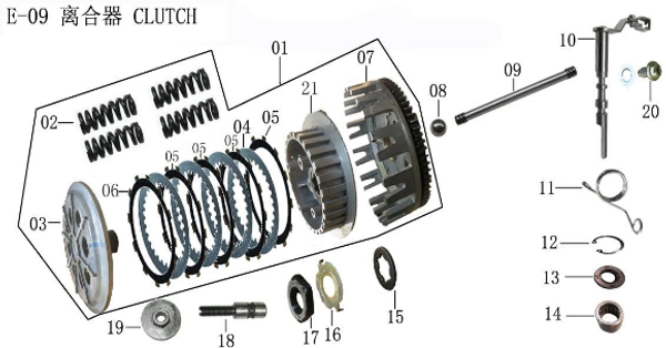 Lifan Lycan Clutch Push Rod