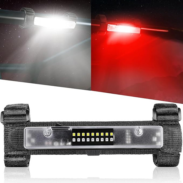 UTV Interior Dome Light Universal Roll Bar Mount LED Light for UTV ATV Polaris RZR Can-Am Ranger Pioneer Talon Yamaha Kawasaki Off Road - White/Green