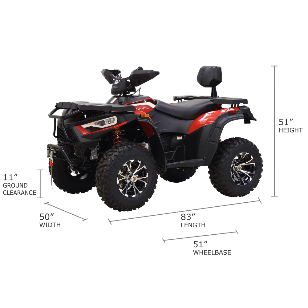 MSA 450F-dimensions