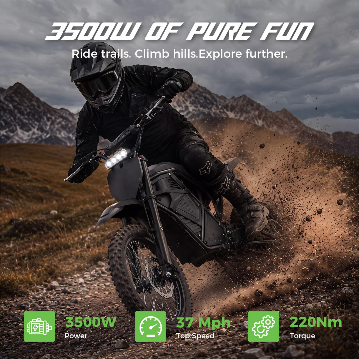 VIPCOO H3 Electric Dirt Bike