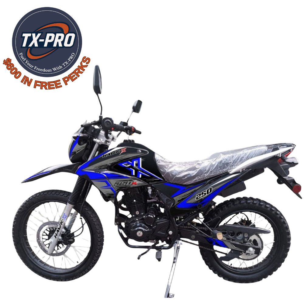 TX-PRO New Hawk 250X Enduro Bike Delivered Assembled & Tested + $600 Free Perks