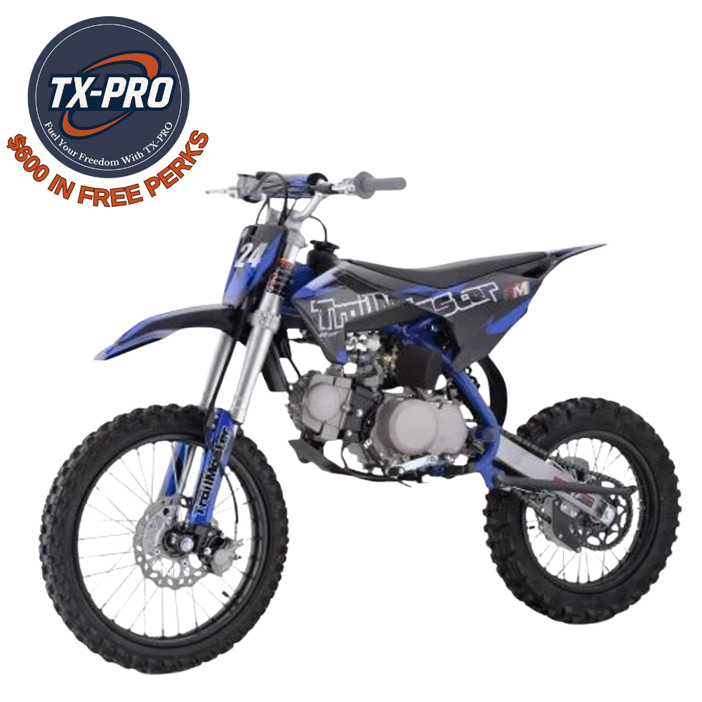 TX-PRO Tm24 Dirt Bike, Zm125Cc 4-Stroke Kick Start Delivered Assembled & Tested + $600 Free Perks