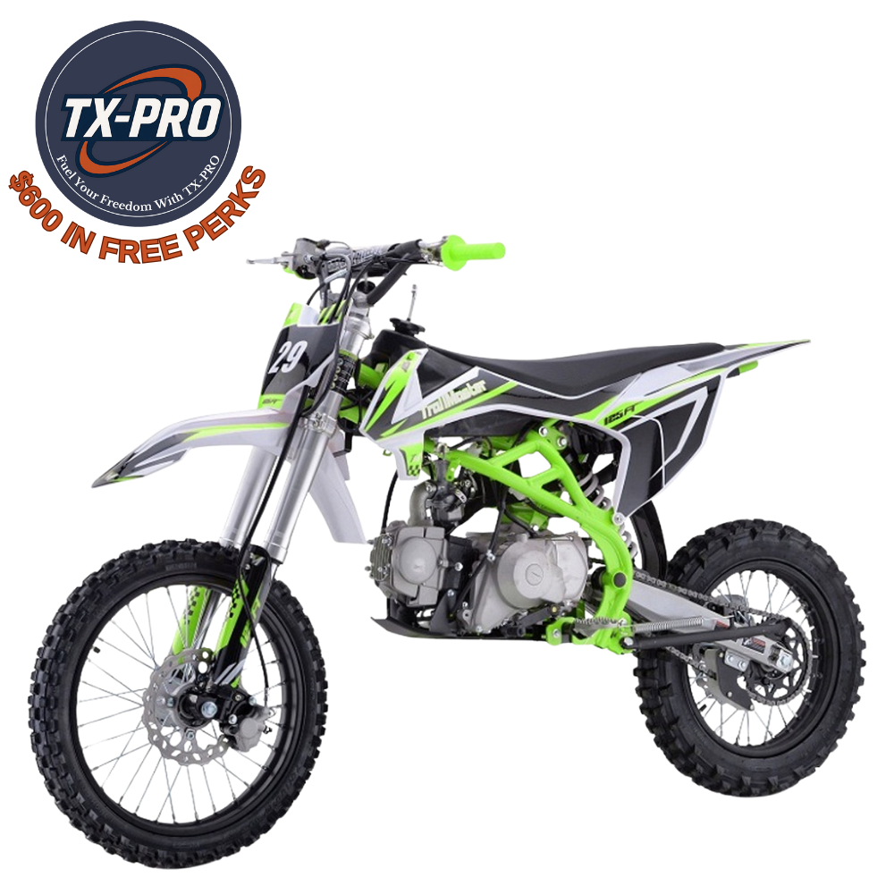 TX-PRO TM29 125cc Dirt Bike, 4-Stroke Delivered Assembled & Tested + $600 Free Perks