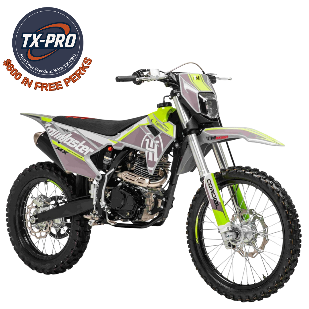 TX-PRO TM MX250 JHL Pro Series Dirt Bike - Powerful 223cc Zongshen Engine Delivered Assembled & Tested + $600 Free Perks