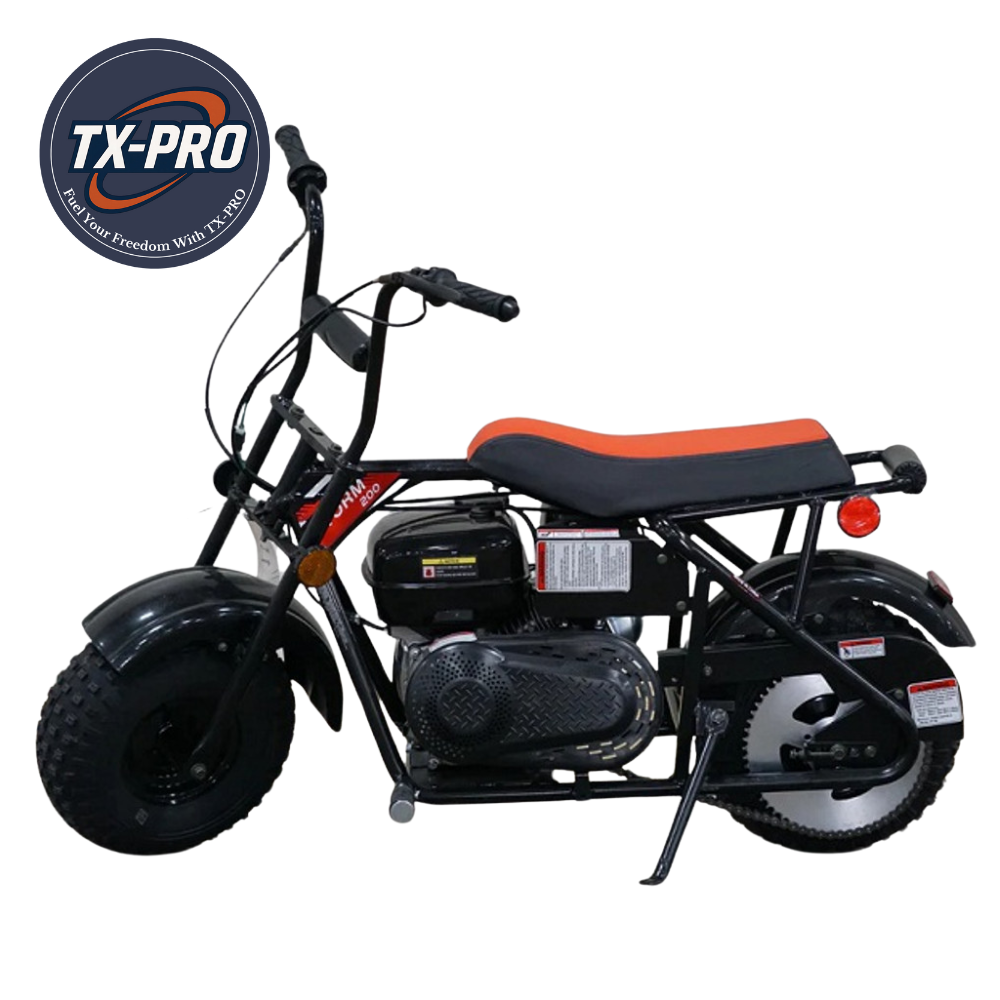 TX-PRO Storm 200 Mini Bike, 196cc, 6.5 HP, Air Cooled - Delivered Assembled & Tested + Free Perks