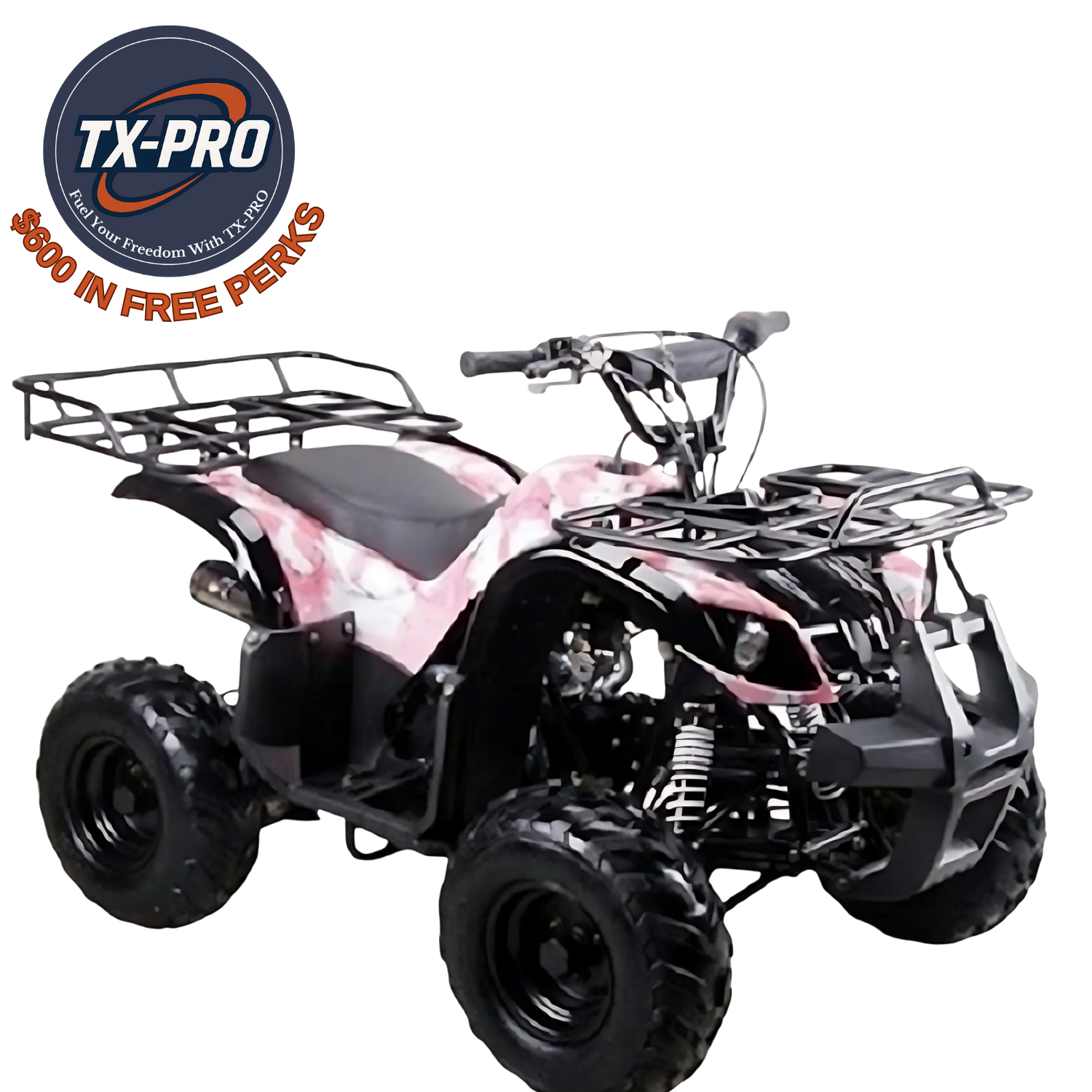 TX-PRO ATV-3125R KODIAK-HD 125CC ATV with REVERSE Big 16" Tire - Delivered Assembled & Tested + $600 Free Perks