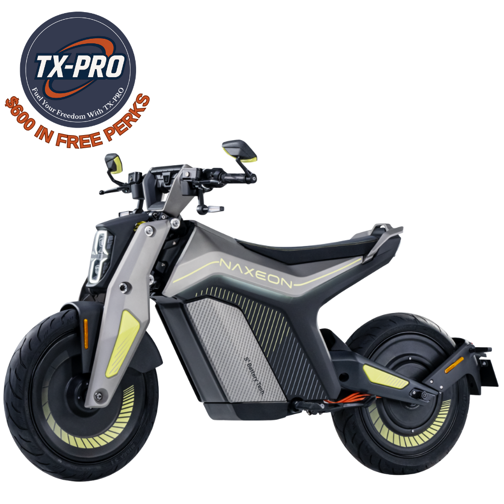 TX-PRO NAXEON I AM. Electric Motorcycle | Smart Urban Performance Ride Delivered Assembled & Tested + $600 Free Perks