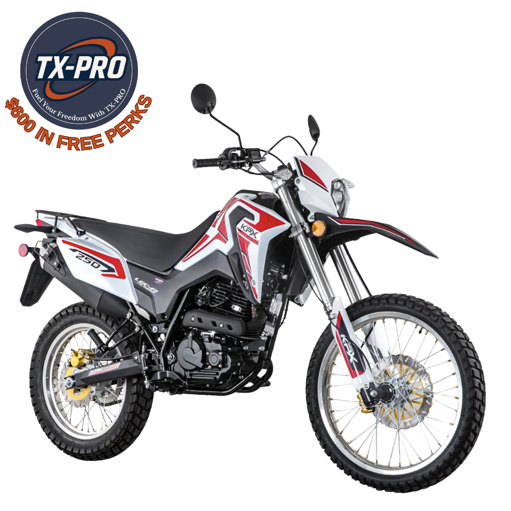 TX-PRO KPX 250 EFI Motorcycle | 6-Speed 4-Stroke Powerhouse Delivered Assembled & Tested + $600 Free Perks