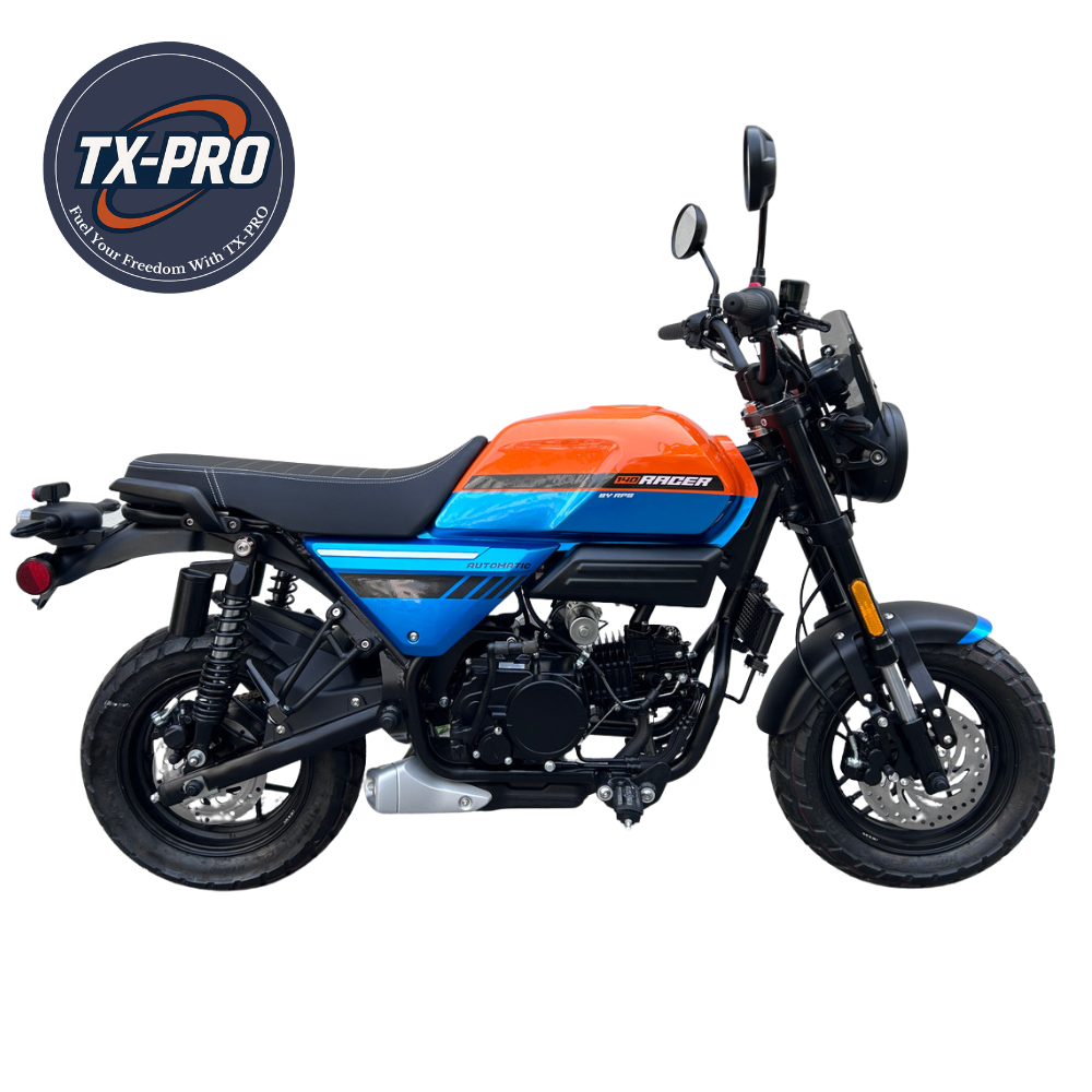 TX-PRO 140 Racer Automatic Motorcycle – 140cc Oil-Cooled Sport Bike | Delivered Assembled & Tested + Free Perks