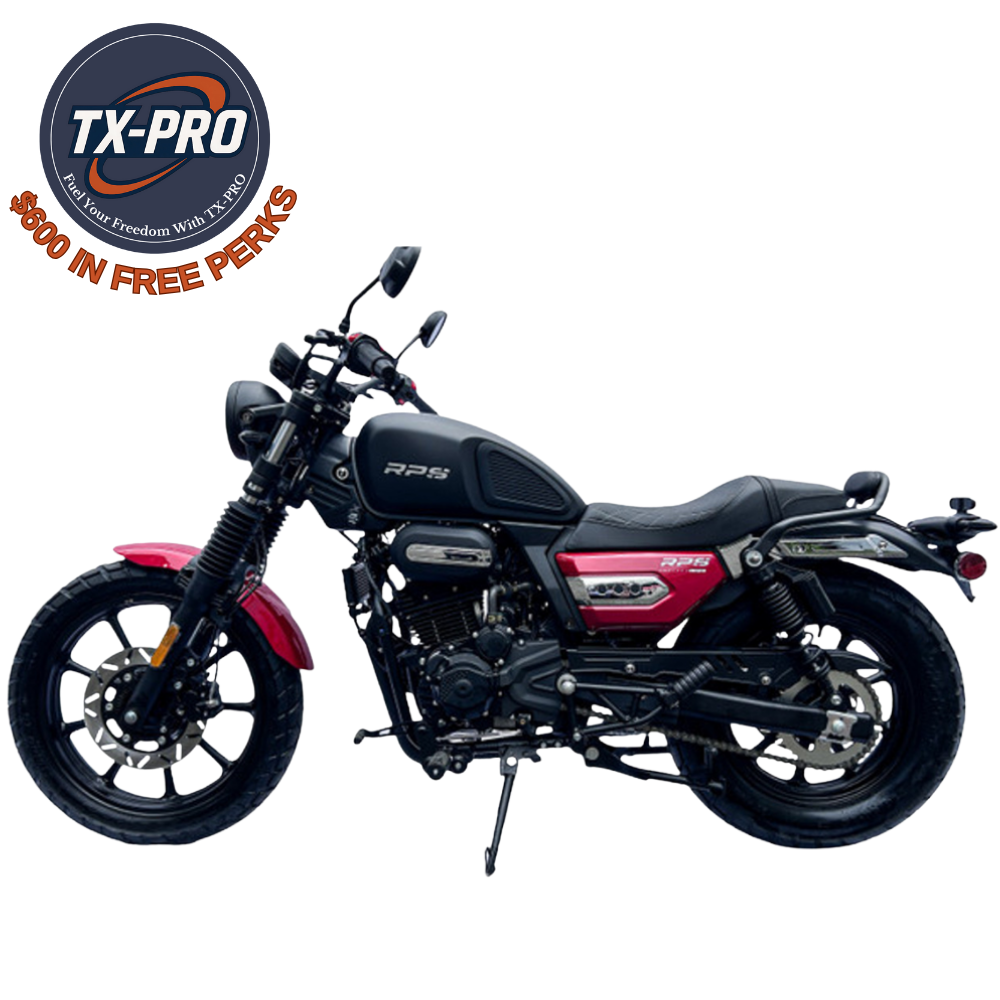 TX-PRO Cruiser 250 Oil Cooled 6-Speed Overhead Cam | Delivered Assembled & Tested + $600 Free Perks