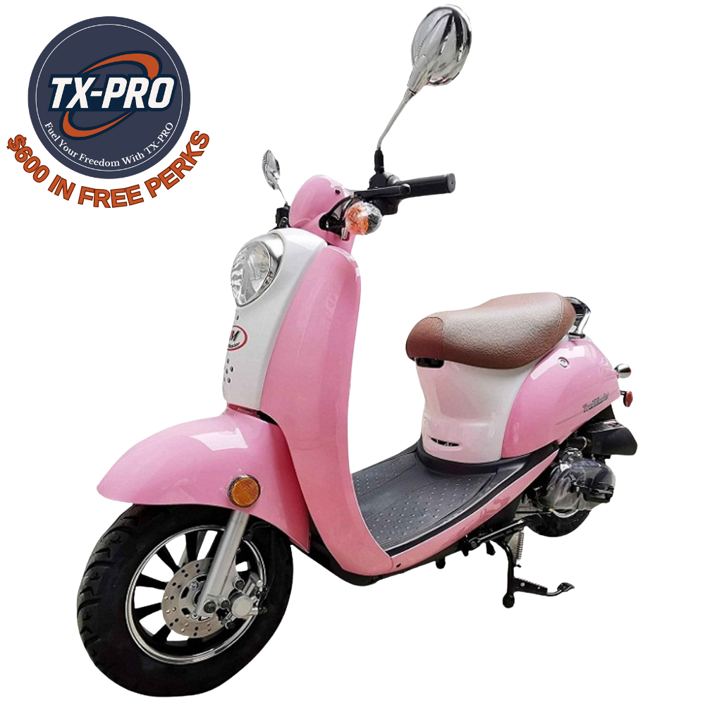 TX-PRO Milano 50N Scooter Assembled version Kick and Electric start - Delivered Assembled & Tested + $600 Free Perks