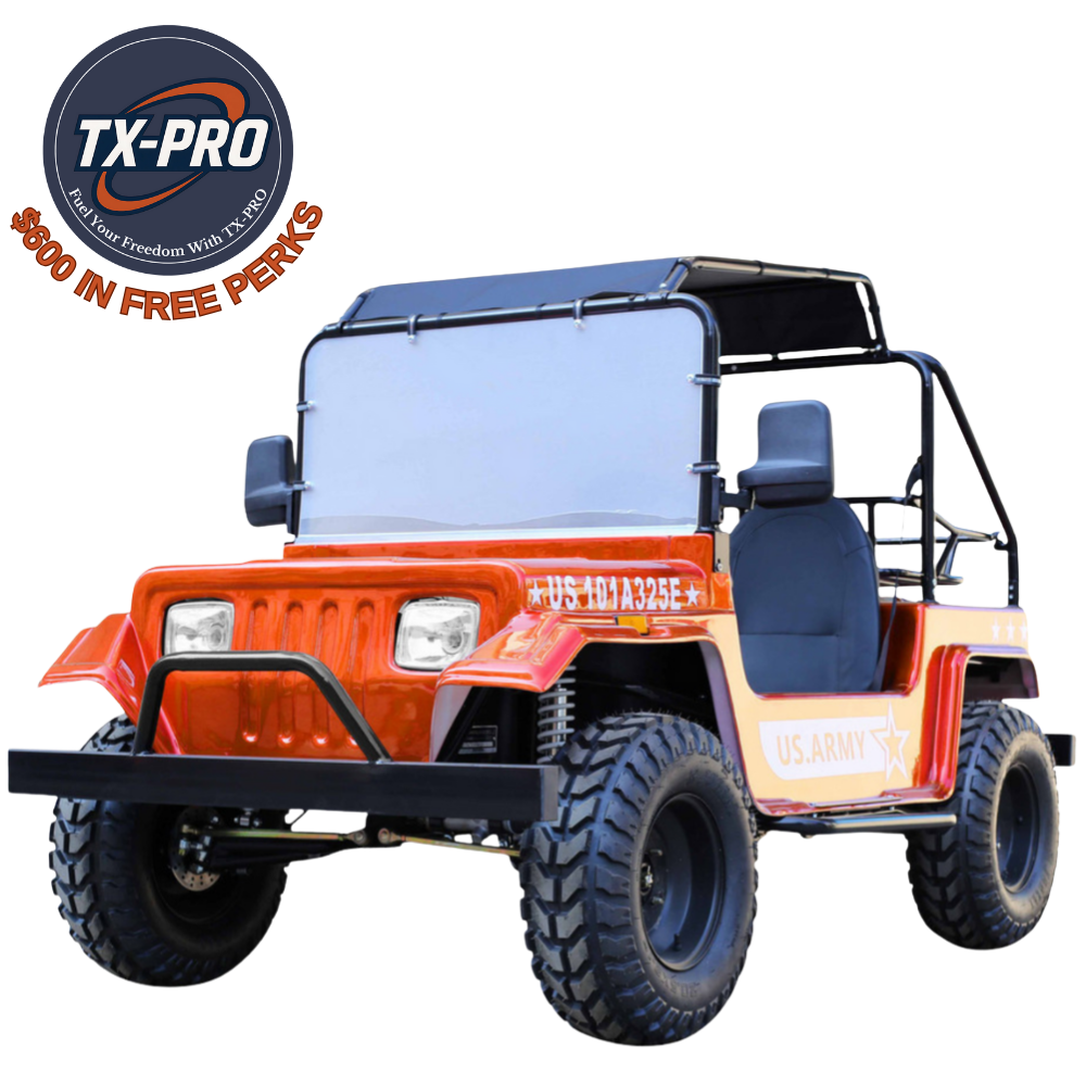 TX-PRO Jeep GR-9 200: Now Featuring Rear Rack and Advanced Four-Wheel Disc Brakes Delivered Assembled & Tested + $600 Free Perks