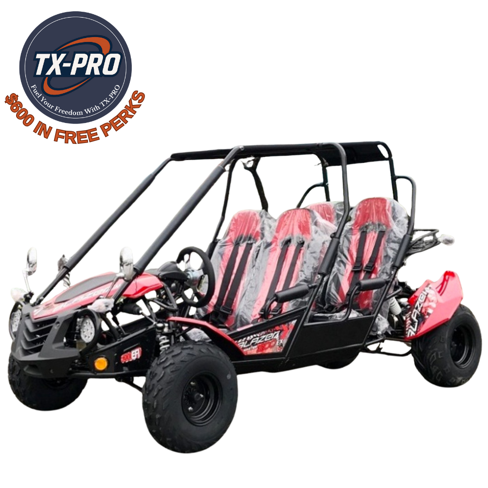 TX-PRO Blazer4 200EX, Air Cooled 4-Stroke, Single Cylinder Go Kart - Delivered Assembled & Tested + $600 Free Perks