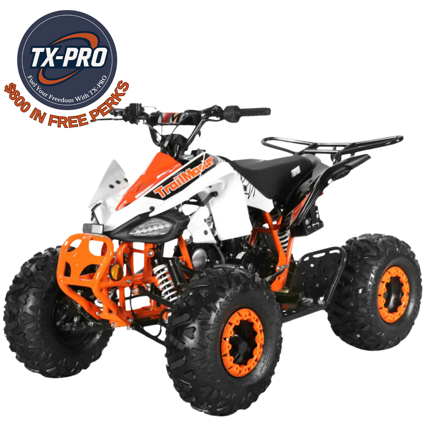 TX-PRO K125 Youth Sports ATV – 125cc Automatic with Reverse - Delivered Assembled & Tested + $600 Free Perks