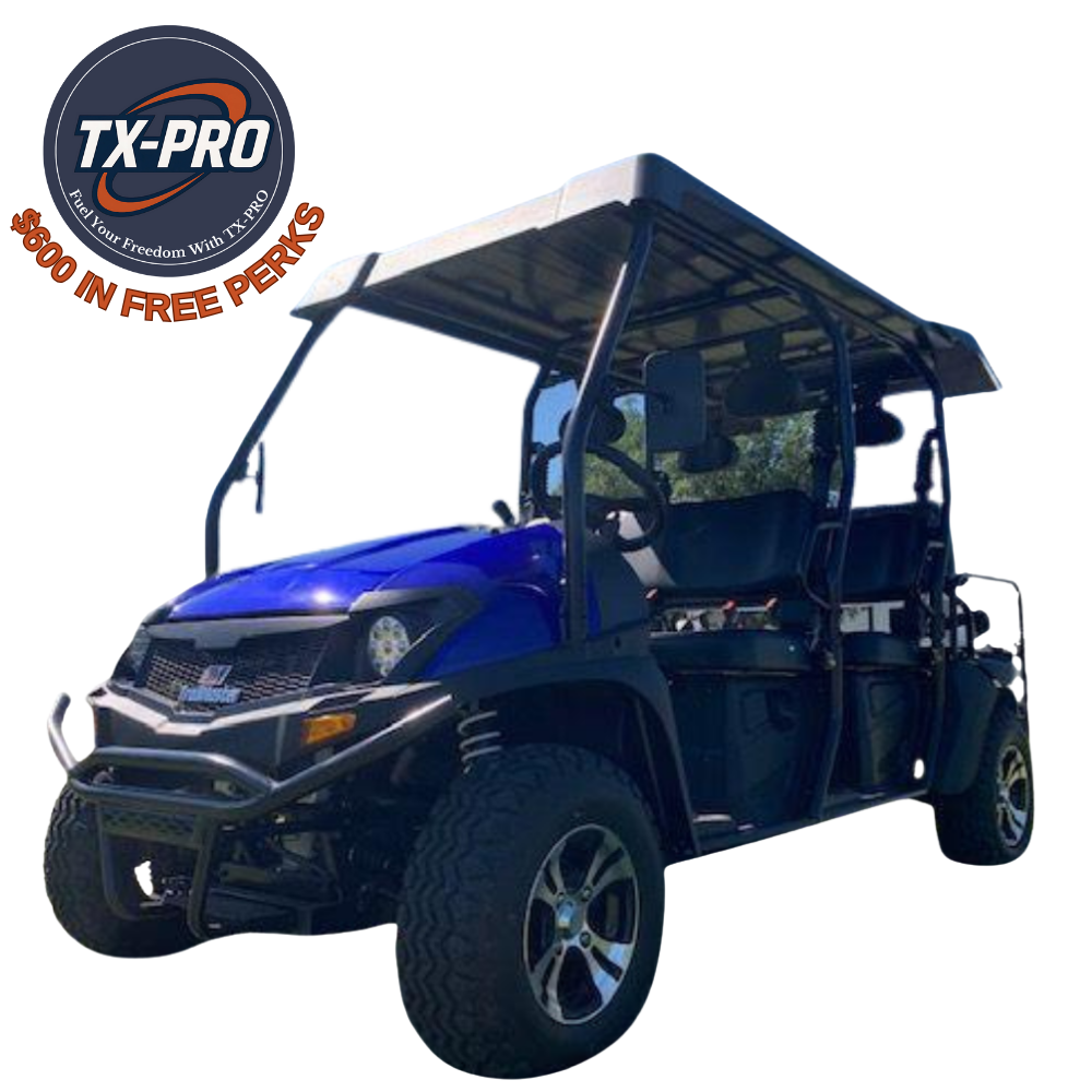 TX-PRO Taurus4 - 450 6 Seater Golf Cart - Delivered Assembled & Tested + $600 Free Perks