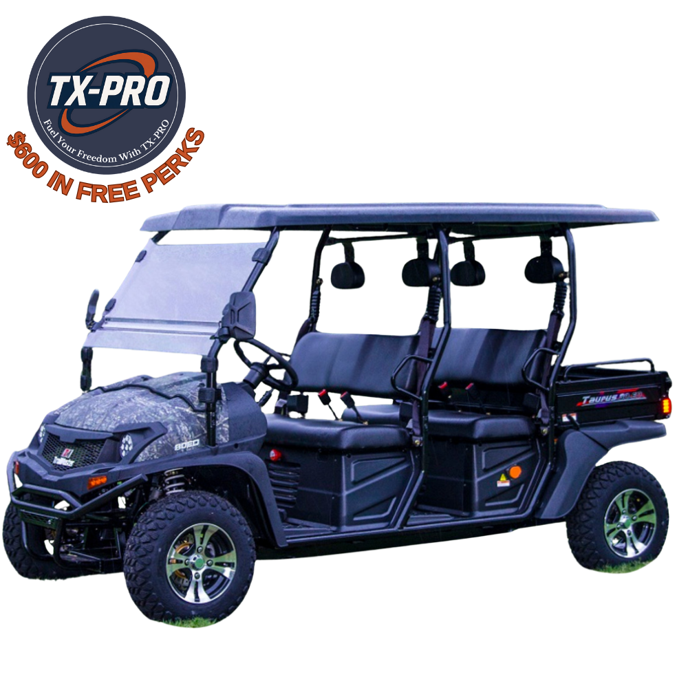 TX-PRO Electric Taurus 80ED U UTV, Steering Wheel With Rear Dump Bed - Delivered Assembled & Tested + $600 Free Perks