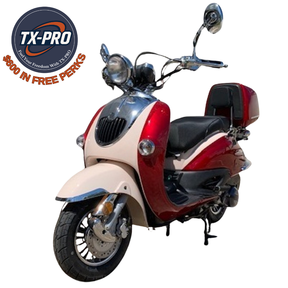 TX-PRO Sorrento 150A Assembled Version Scooter, Electric and kick start - Delivered Assembled & Tested + $600 Free Perks