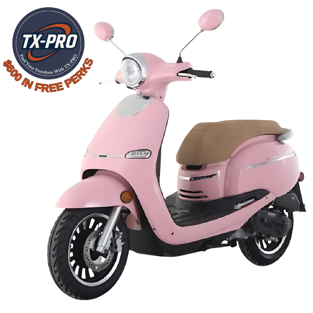 TX-PRO Turino 150A Assembled Version Retro Design Scooter With Electric and kick start - Delivered Assembled & Tested + $600 Free Perks