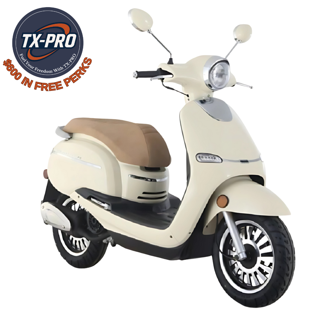 TX-PRO Turino 200 Retro Design Scooter Engine, Electric & Kick Start - Delivered Assembled & Tested + $600 Free Perks