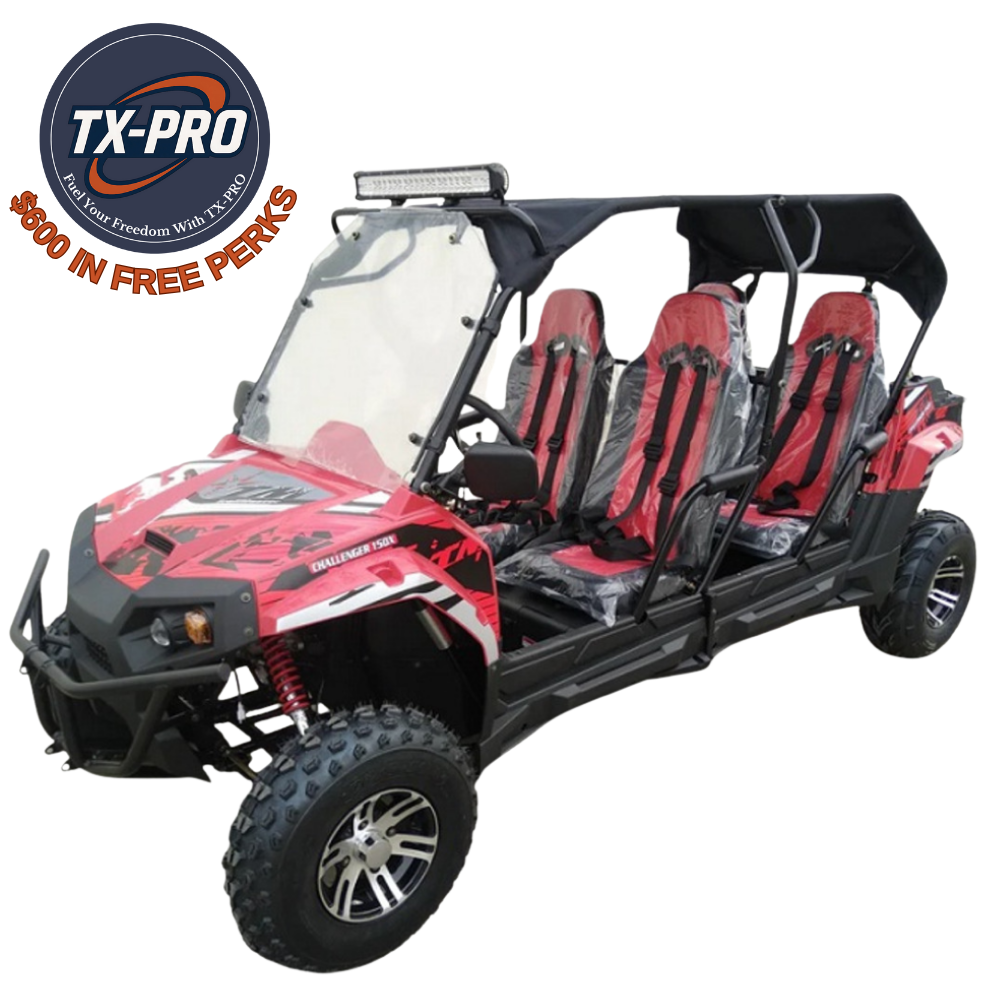 TX-PRO Challenger 4-200EX UTV side-by-side Great Family Fun - Delivered Assembled & Tested + $600 Free Perks