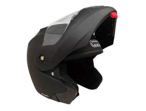 Open Face MMG Helmet. Model Crux. Flip Color: Matte Black. *DOT APPROVED*