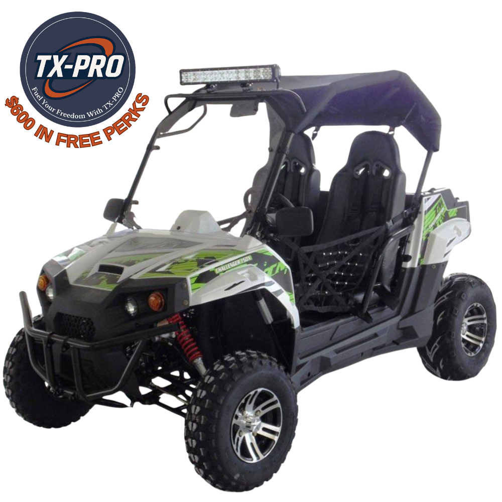TX-PRO Challenger 300EX EFI UTV / side-by-side All the extras, Push Bar, Wind Shield, Light Bar, Chrome rims - Delivered Assembled & Tested + $600 Free Perks