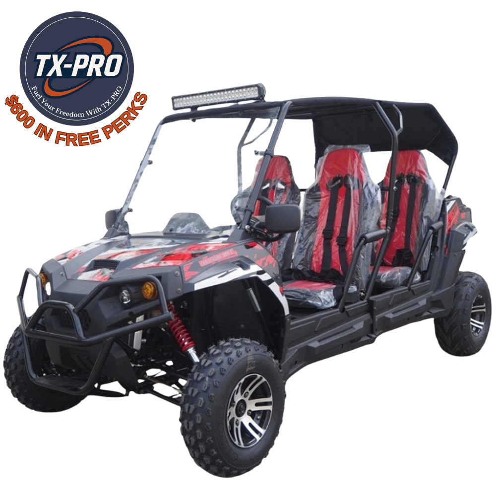 TX-PRO Challenger4 300X EFI UTV, 4-Stroke, Single Cylinder, Water- Cooled - Delivered Assembled & Tested + $600 Free Perks