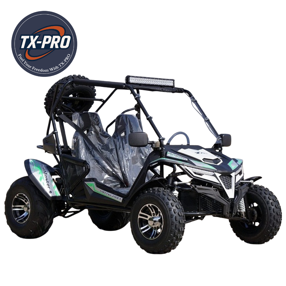 TX-PRO Cheetah 200EX Off Road UTV / Go Kart / side-by-side Wind Shield, Light bar, Spare Tire - Delivered Assembled & Tested + Free Perks