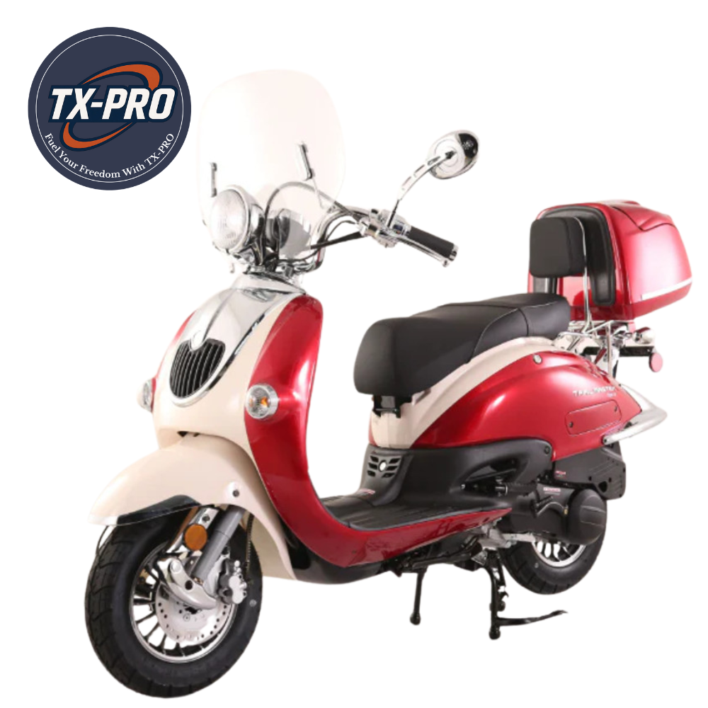 TX-PRO Sorrento 200A Gas Scooter, Street Legal - Delivered Assembled & Tested + Free Perks