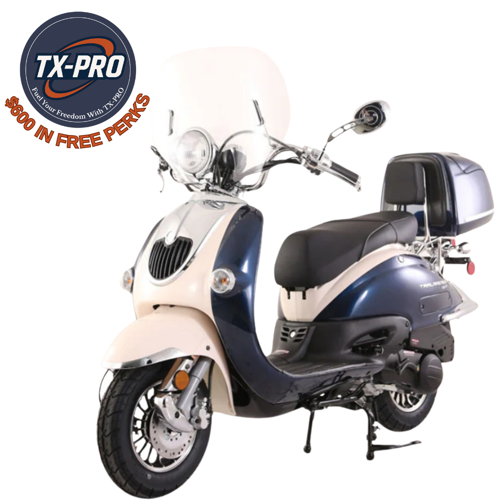 TX-PRO Sorrento 200A Gas Scooter, Street Legal - Delivered Assembled & Tested + $600 Free Perks