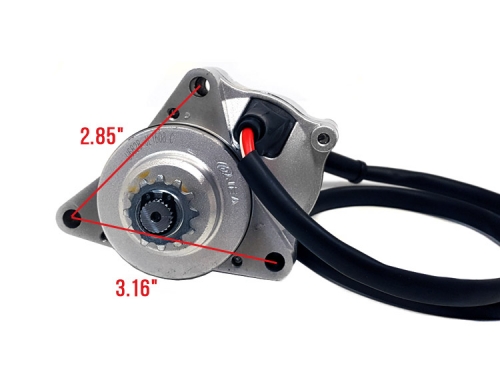 MYK Starter motor for 50cc/125cc Honda clone engines (UPPER)