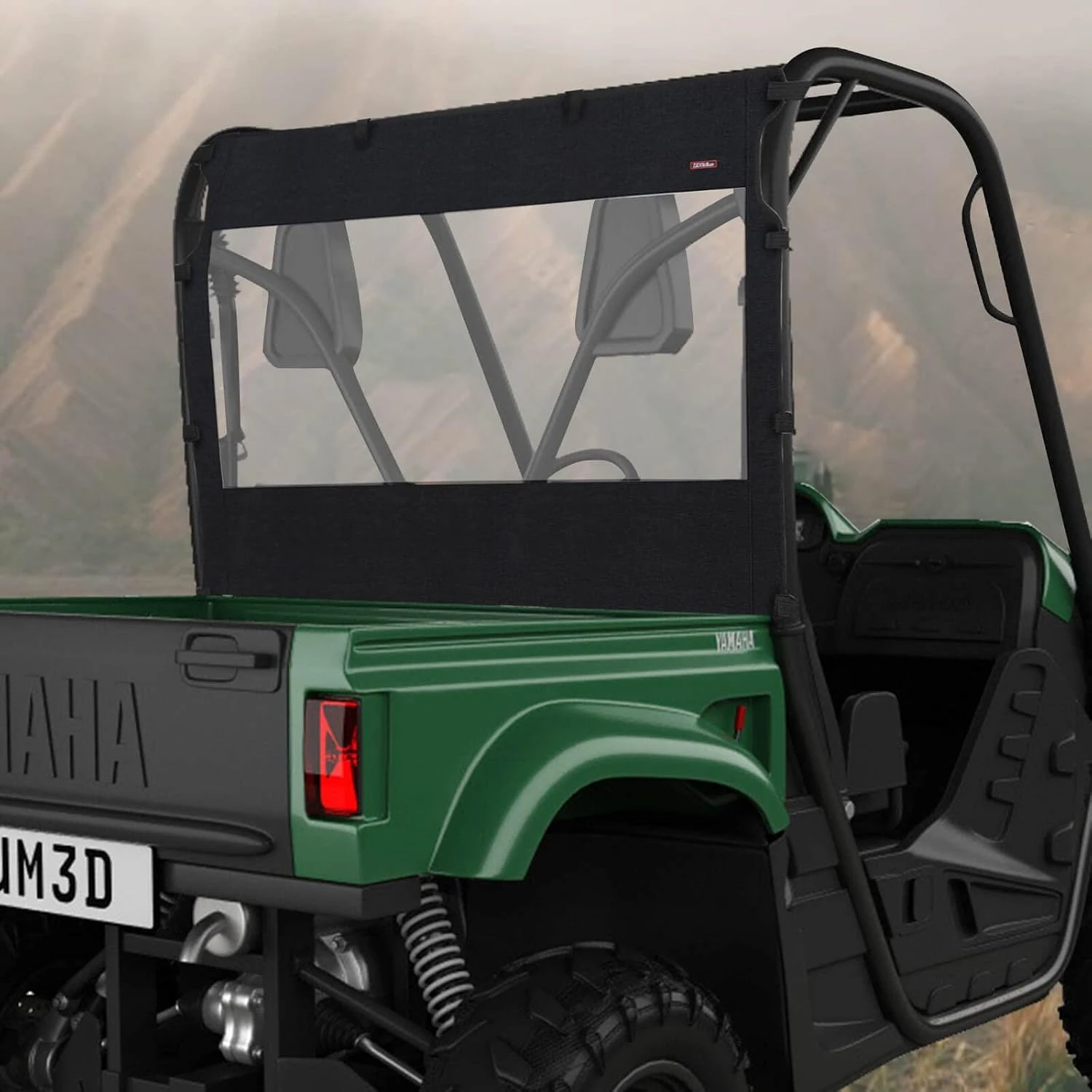Soft Rear Windshield for Rhino/Massimo, UTV Winter PVC Windscreen