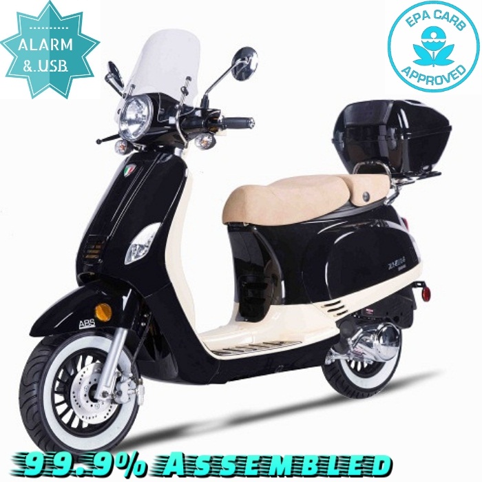 Amigo Avenza 50cc Vespa Clone 2-Tone Scooter - Txpowersports.com