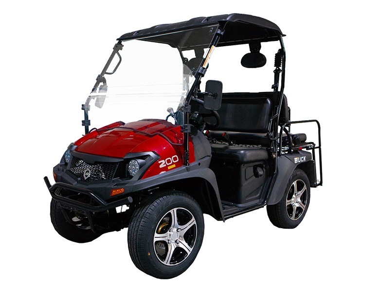 Red - Massimo Buck 200X UTV, 177cc Four-Stroke, Single Cylinder EFI - Fully Assembled and Tested