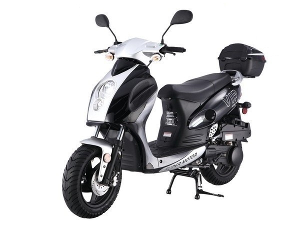 Taotao 150cc Pilot Moped Gas Scooter Electric Start, Kick Start Back Up CA Legal