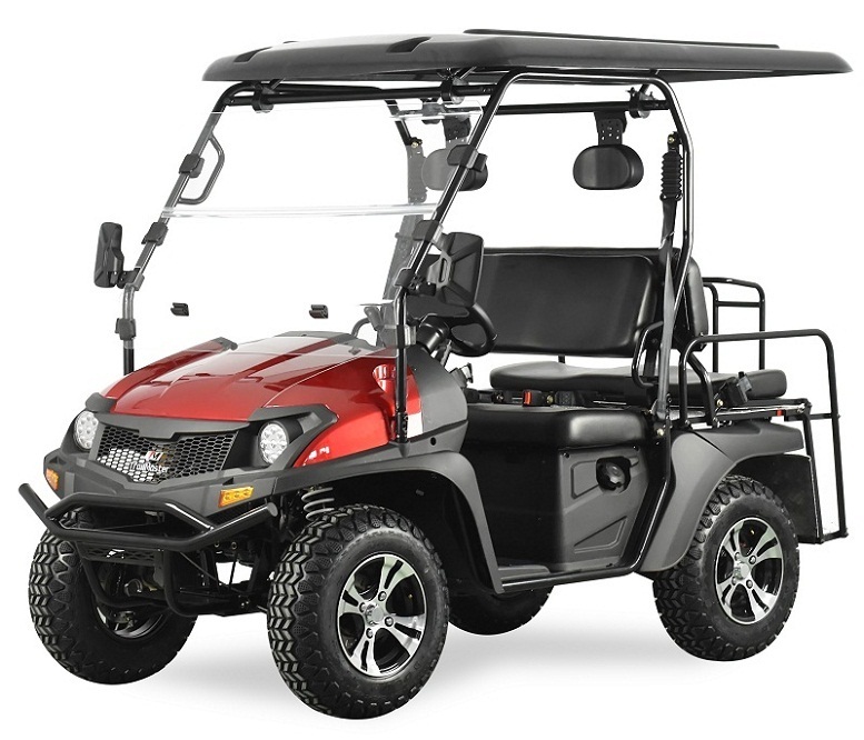 RED - Trailmaster Taurus 200GX UTV, 4-Stroke, Single Cylinder, Air and Oil Cooled