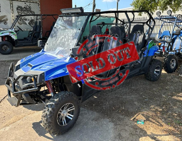 Display model TrailMaster Challenger 4-200X 4 Seats UTV side-by-side, Automatic Transmission, Throttle limiter