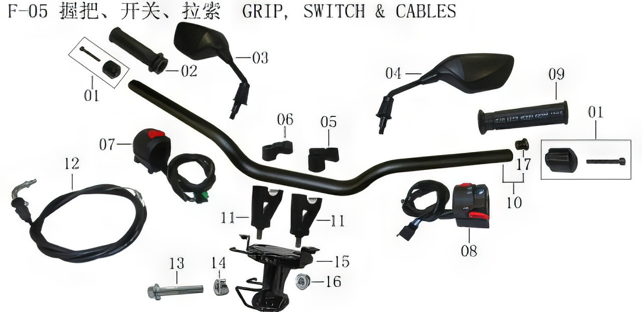 Lifan KPV 150 Left Handlebar Switch