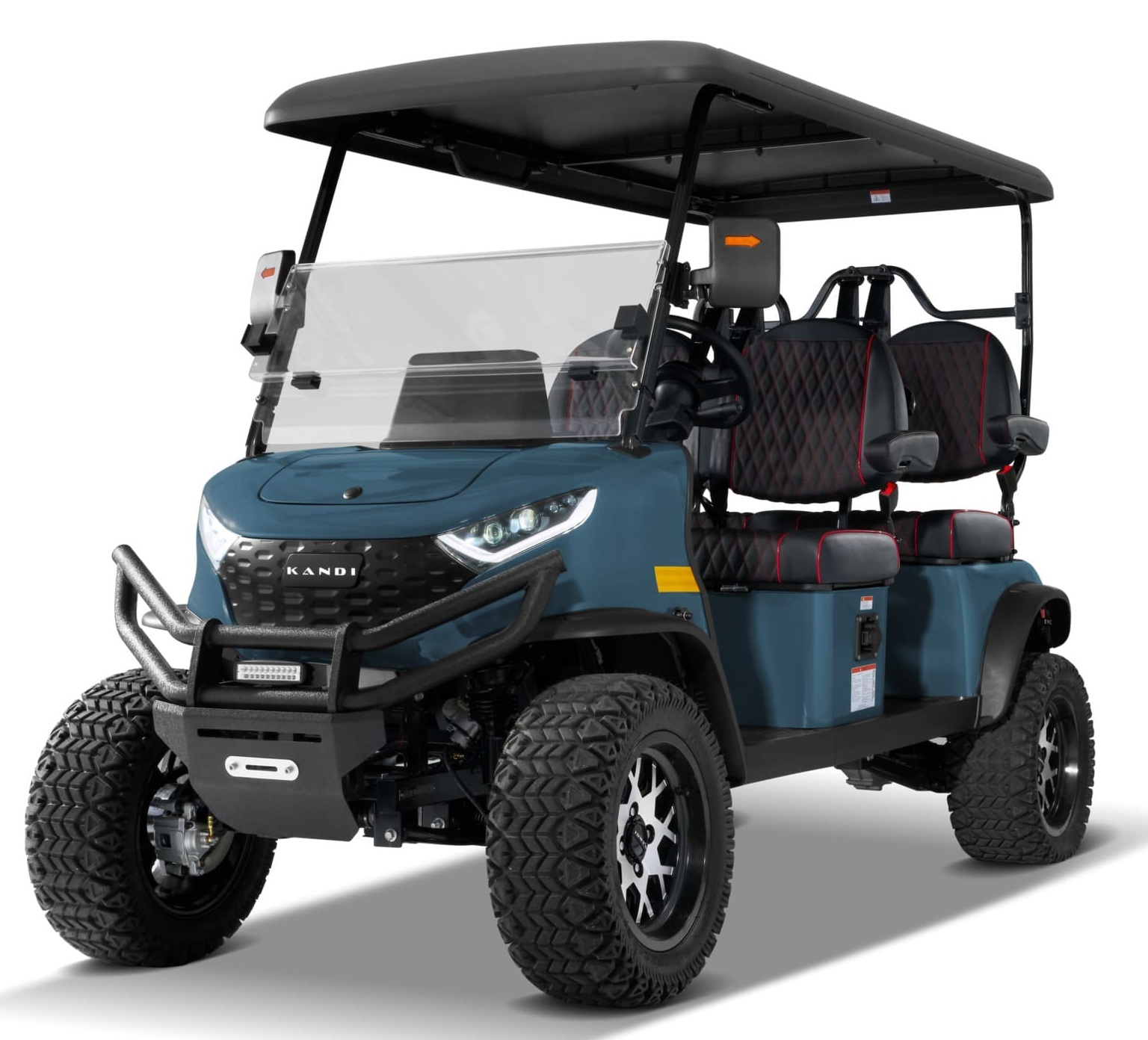 Kandi Kruiser 4PRO Forward B Electric 4-Seater Golf Cart with AC Electric Motor, Lithium 48V 150Ah Battery, and Air Cooling System