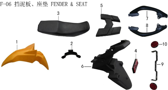 Lifan X-Pect 200 Front Fender