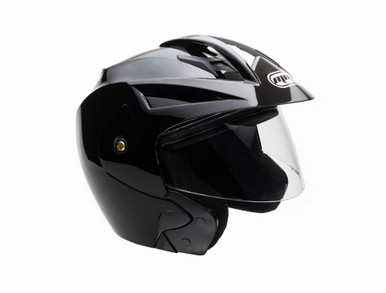 Open Face MMG Helmet. Model Crux. Color: Shiny Black